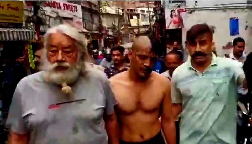 Suspected thief caught snatching earrings of lady, head shaved, face blackened by locals in Jammu