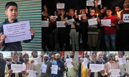 Candlelight protest against terror attack on tourists in Pahalgam held across Ganderbal