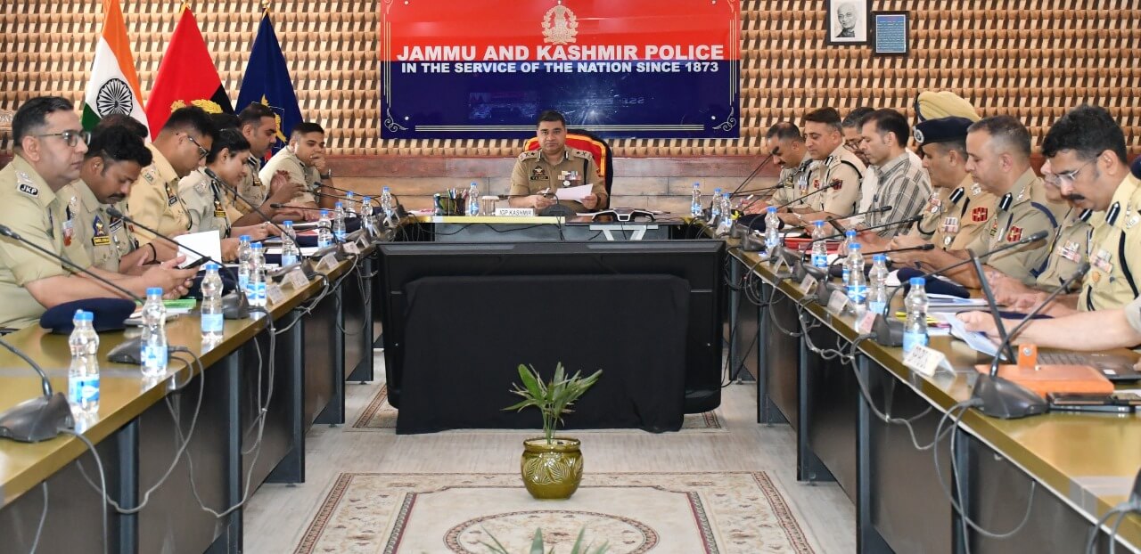 IGP Kashmir Zone chairs security review meeting at Police Control Room Kashmir