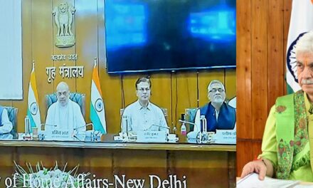 Lieutenant Governor Attends High-Level Security Meeting Chaired by Home Minister