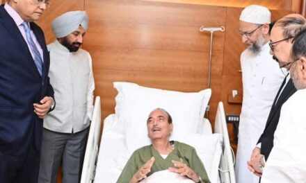 Ghulam Nabi Azad admitted to hospital: Panda