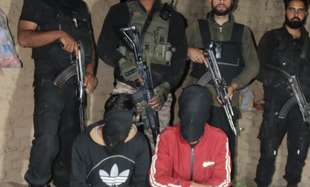 Two Hybrid LeT Terrorists Apprehended In Shopian