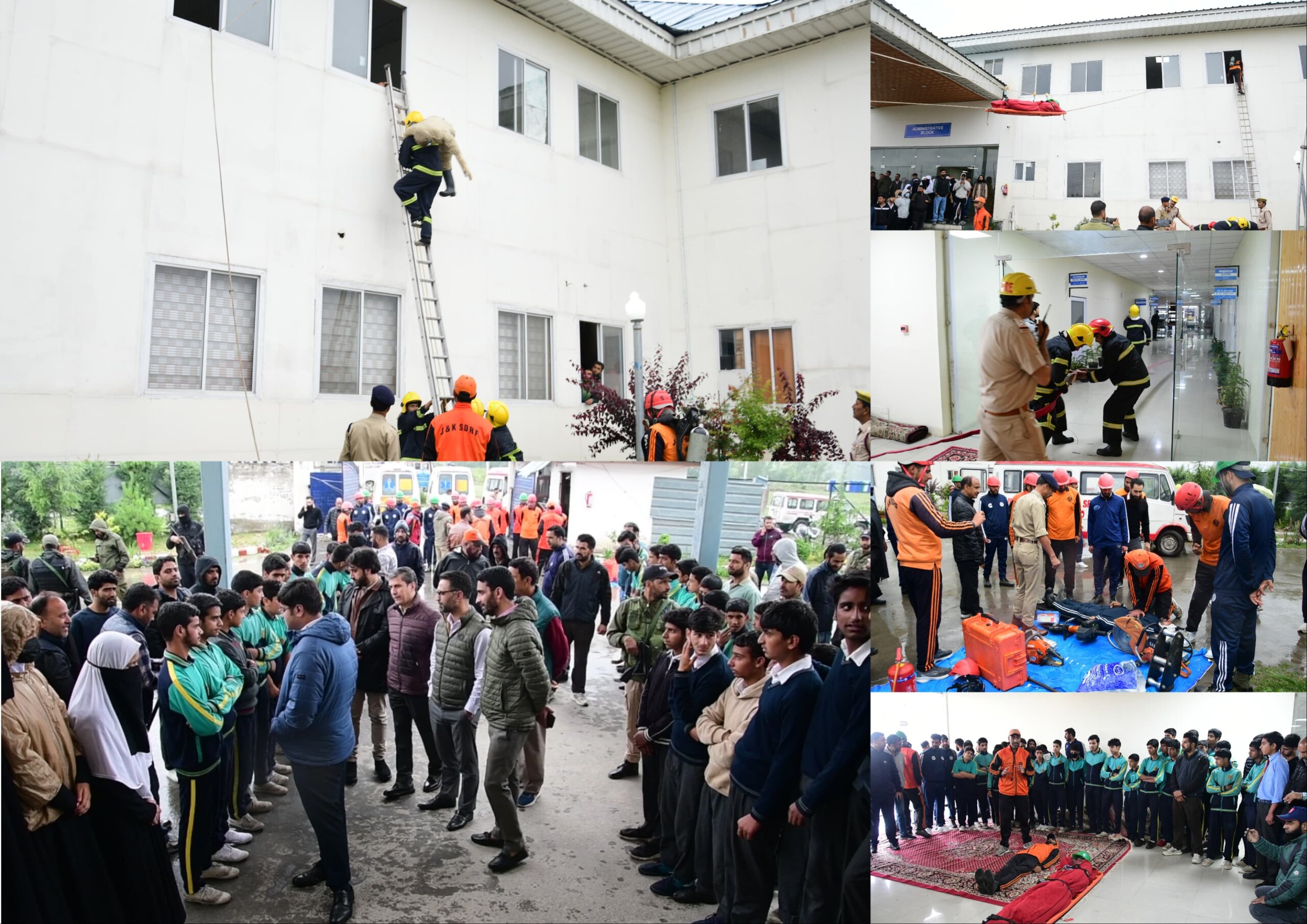 DDMA Ganderbal Conducts Mock Drill on Disaster Preparedness at CUK