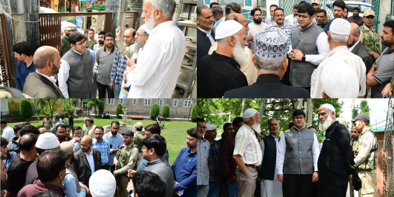 DC Ganderbal Reviews Arrangements for Eid-ul-Adha; Inspects Facilities at Major religious places