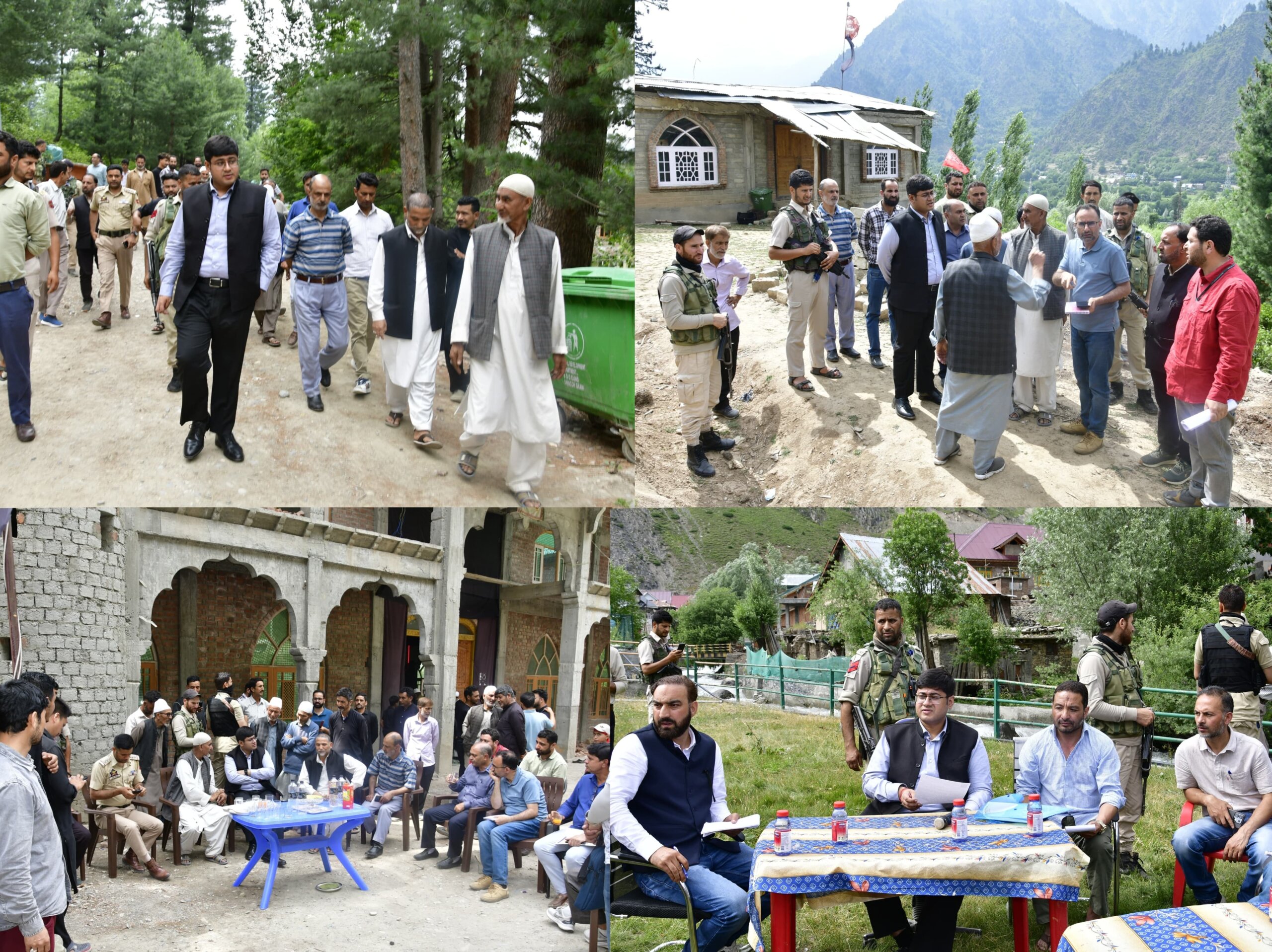DC Ganderbal visits Kullan, Nilgrath to Review Arrangements for Muharram