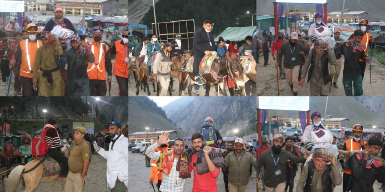 Ganderbal Police Extends Support to Amarnath Yatra Pilgrims on Holy Cave Route