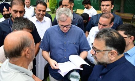 CM Omar Abdullah Interacts With Citizens At Raabita Office Srinagar, Listens To Public Concerns