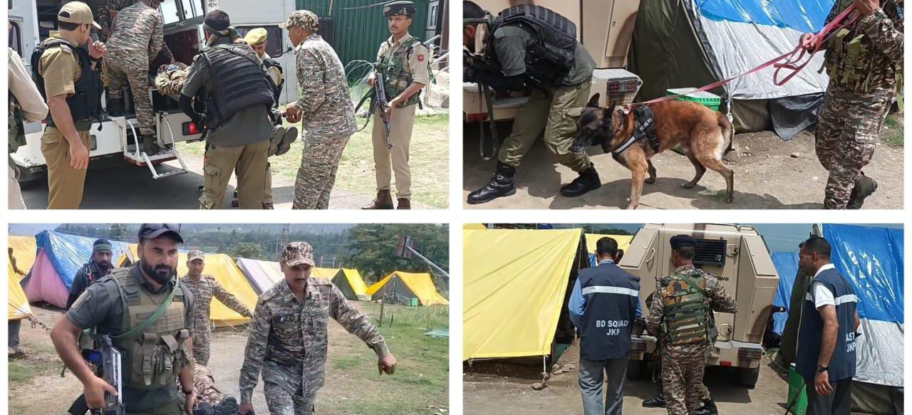 Ganderbal Police Conducts High-Intensity Mock Drill at Manigam Transit Camp to Bolster Amarnath Yatra Security