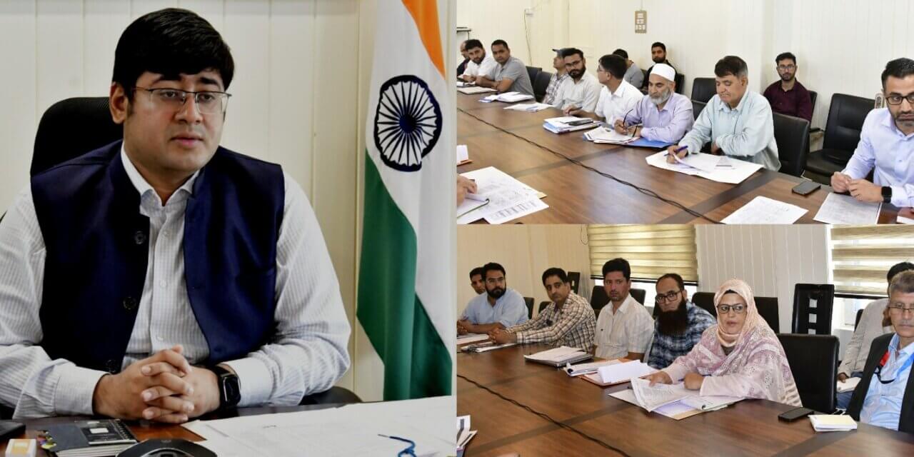 DC Ganderbal reviews implementation of Agriculture & Allied Sector Schemes in District