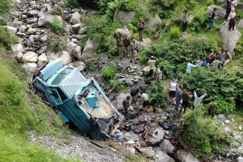 Two CRPF Personnel Dead, Several Injured as Vehicle Falls Into Gorge in Basantgarh Udhampur