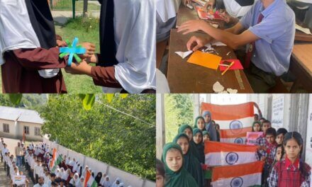 Students participate actively in patriotic activities under HGT campaign in Ganderbal Schools