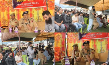 Ganderbal Police Observes Thana Diwas at Sonamarg; SSP Khalil Ahmad Poswal-JKPS Leads Public Outreach Initiative