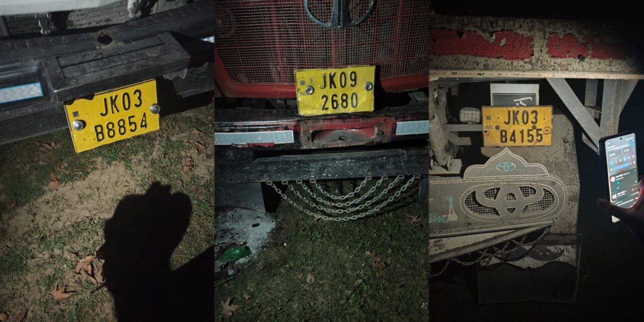 Ganderbal Police Seizes Three Vehicles for Illegal Mineral Extraction