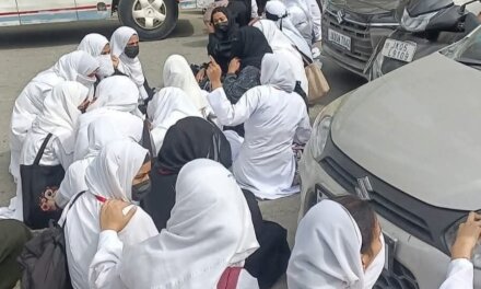Students protest in Baramulla as INC withdraws recognition for St. Joseph Nursing courses