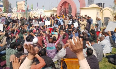 Daily Rated Workers Stage Protest in Srinagar, Demand Regularization, Fair Wages