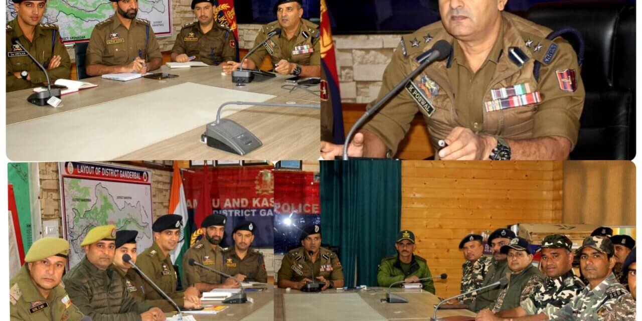 SSP Ganderbal Chairs Security Review Meeting at DPO Ganderbal.