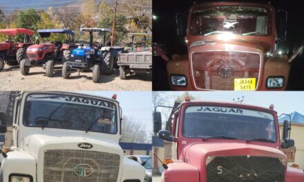 Ganderbal Police Seizes 8 Vehicles for Illegal Extraction and Transportation of Minor Minerals