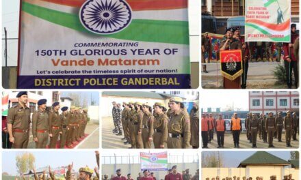 Ganderbal Police Observes 150ᵗʰ Anniversary of National Song “Vande Mataram” at DPL Ganderbal
