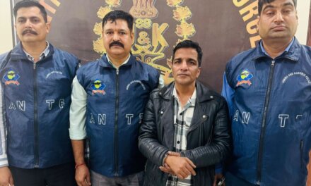 ANTF Jammu Recovers 500 Grams Superior Quality Of Heroin; Interstate Drug Smuggler Arrested