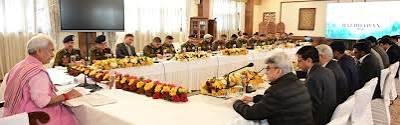 Lieutenant Governor Chairs High-Level Security Review Meeting in Srinagar