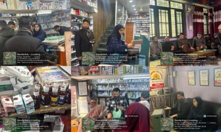 Drug Control Dept Acts After Video Viral Alleged Lax Oversight in Ganderbal