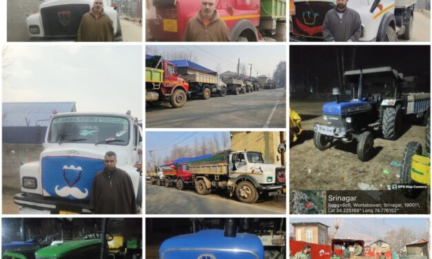 Crackdown on Illegal Mining in Ganderbal; Police Seize 16 Vehicles