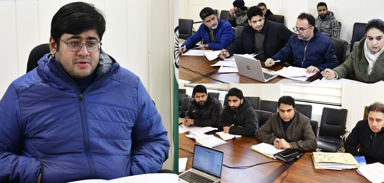 DC Ganderbal reviews progress of works under Jal Jeevan Mission