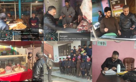 Market Inspection Drive Conducted in Kangan to Strengthen Food Safety Compliance