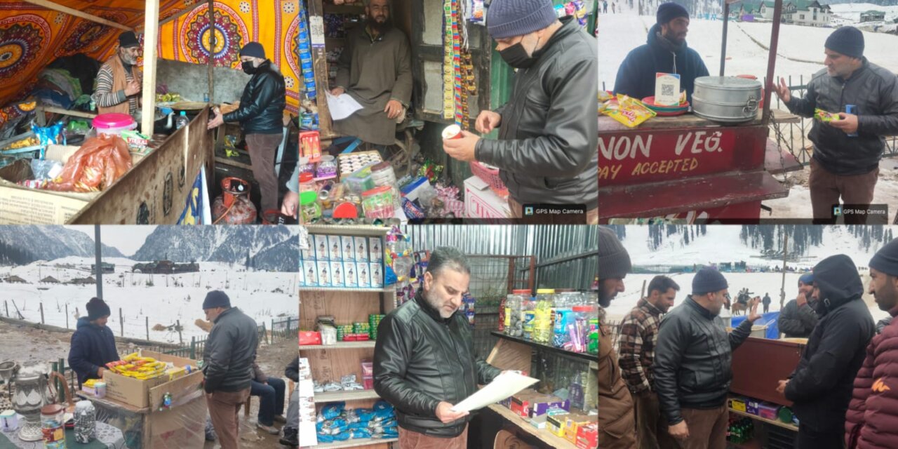 Food Safety Drive Held at Sonamarg Tourist Resort