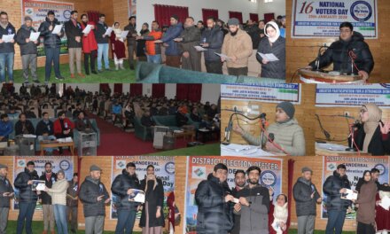 16th National Voters’ Day celebrated at Ganderbal
