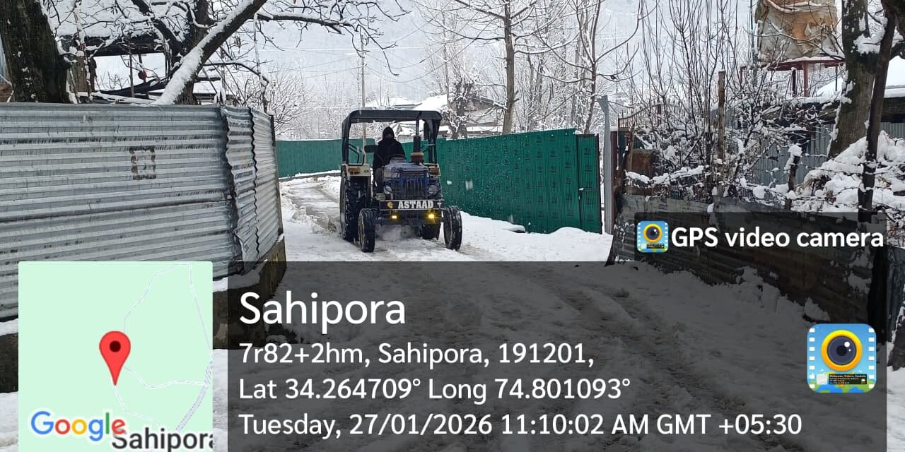 R&B Division Ganderbal Achieves 93% Snow Clearance, Full Restoration Expected Tomorrow