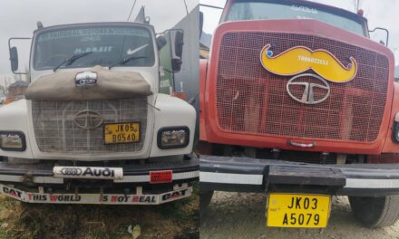 Two Tippers Seized for Illegal Mining in Ganderbal