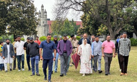 Dr Syed Darakhshan visited Eidgah Jammu to review on-the-spot preparations for Eid prayers